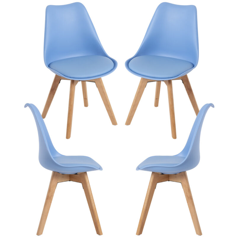 

Packs Sillas Comedor - Pack 4 Sillas Synk Basic - Azul claro