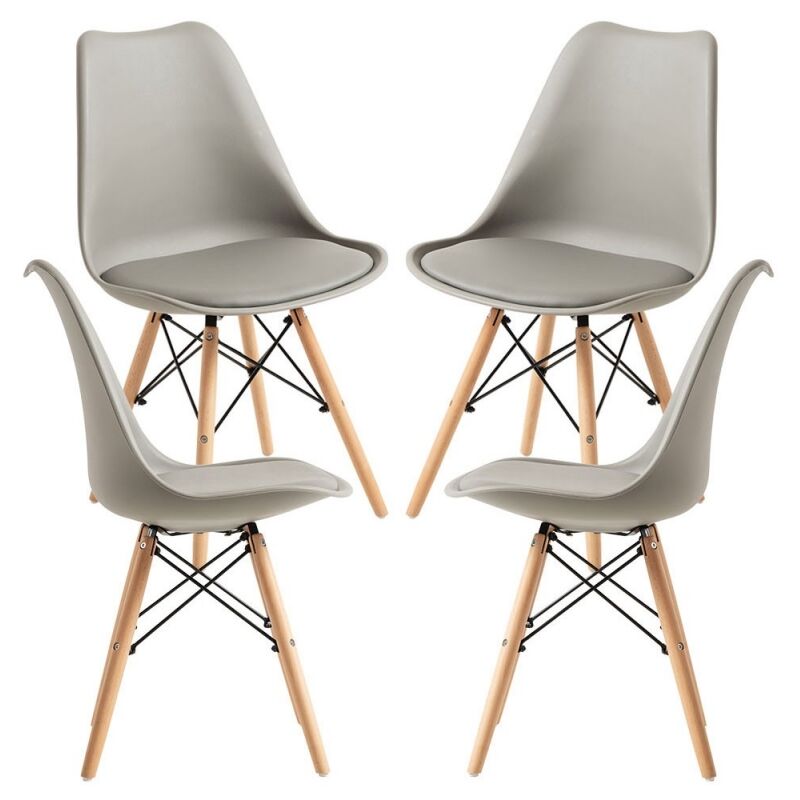 

Packs Sillas Comedor - Pack 4 Sillas Tilsen - Gris claro