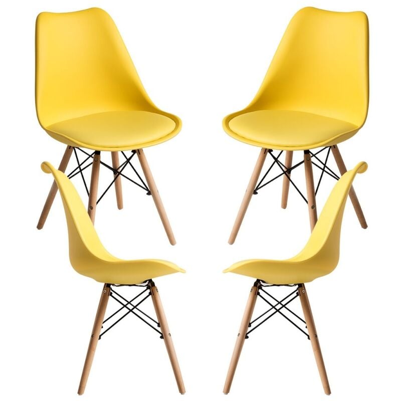 

Packs Sillas Comedor - Pack 4 Sillas Tilsen - Amarillo