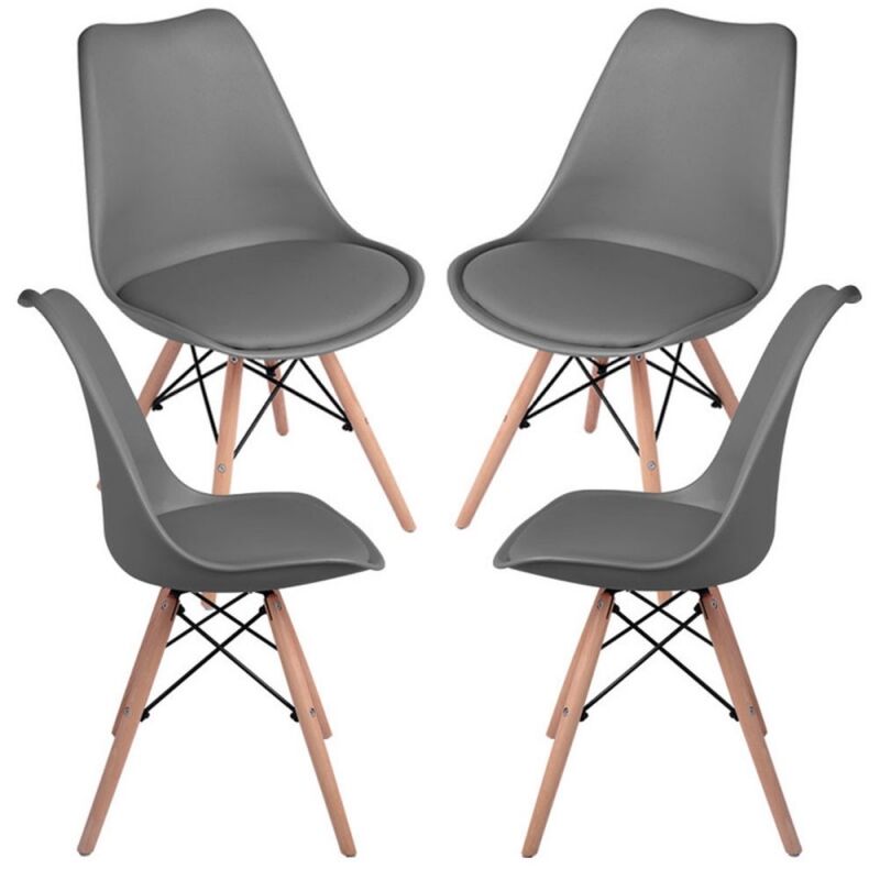 

Packs Sillas Comedor - Pack 4 Sillas Tilsen - Gris oscuro