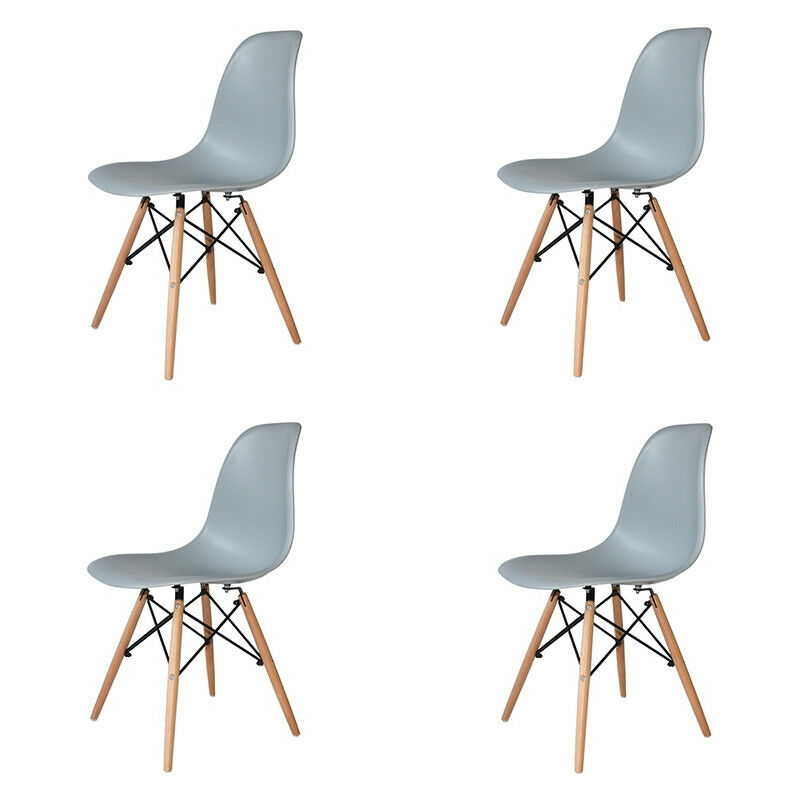 

Pack 4 Sillas Tower Wood Grise Ancho: 46,5 Cm X Largo: 42 Cm X Alto: 81 Cm | Altu