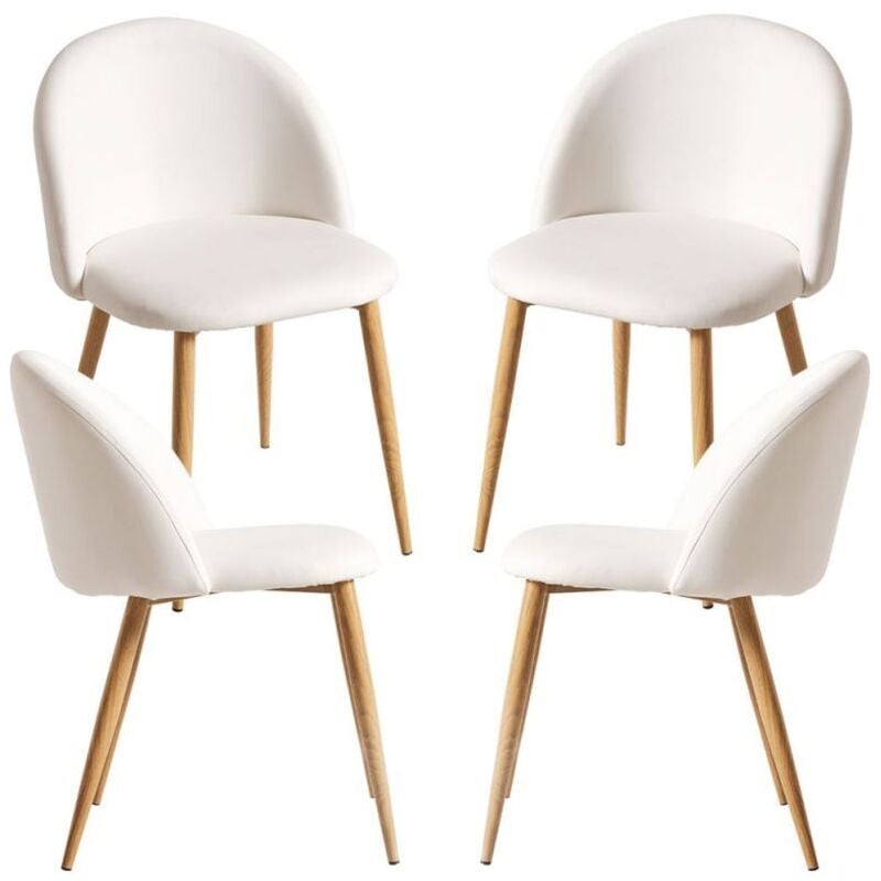 

Packs Sillas Comedor - Pack 4 Sillas Vint Polipiel - Blanco