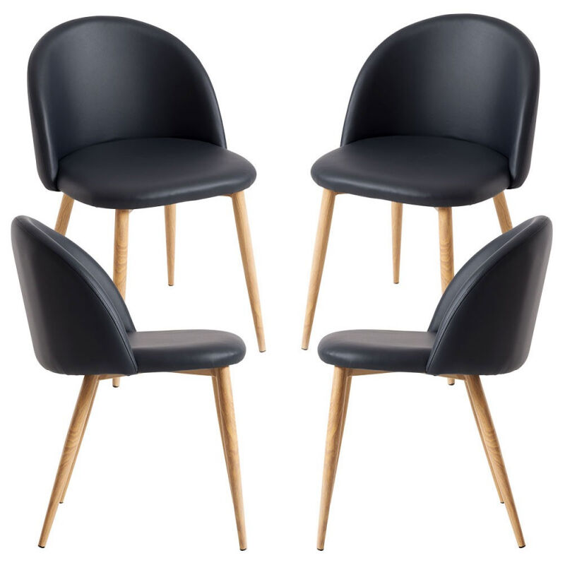 

Packs Sillas Comedor - Pack 4 Sillas Vint Polipiel - Negro