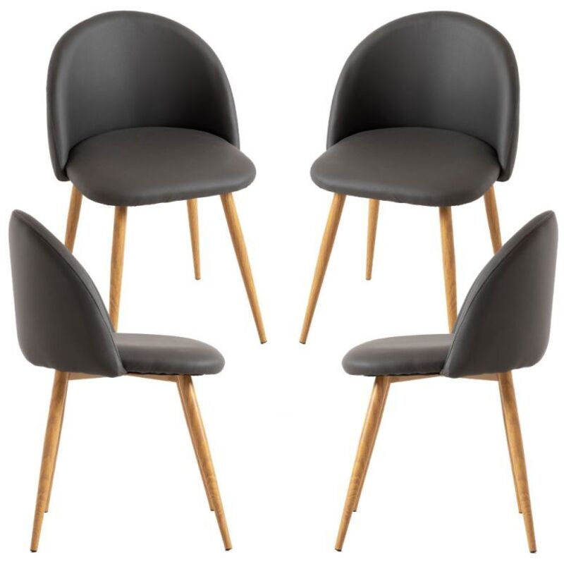 

Packs Sillas Comedor - Pack 4 Sillas Vint Polipiel - Gris