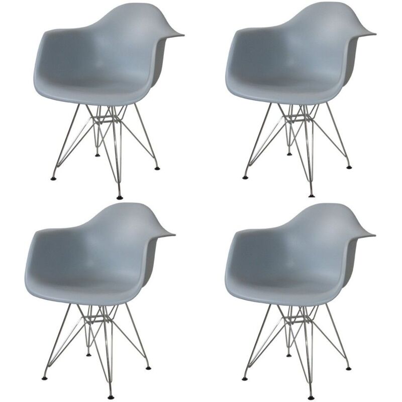 

Pack 4 Sillones Tower Chrome G Ancho: 62 Cm X Largo: 61 Cm X Alto: Total: 80 Cm |