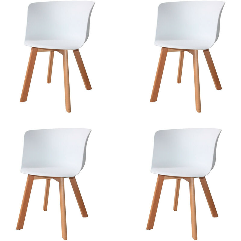 

Pack 4 Sillones Winter Wood Bl Ancho: 56 Cm X Largo: 55 Cm X Alto: 74,5 Cm | 45,5