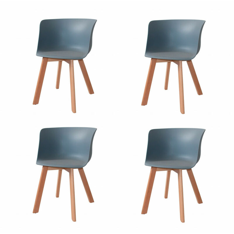 

Pack 4 Sillones Winter Wood Gr Ancho: 56 Cm X Largo: 55 Cm X Alto: 74,5 Cm | 45,5