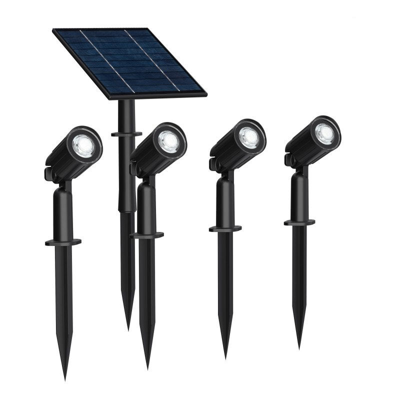 Kit de 4 Spots Solaires led avec Piquet Roxi 3000K - Ledme - LM7374 Kit de 4 Spots Solaires led avec Piquet Roxi 3000K - Ledme - LM7374