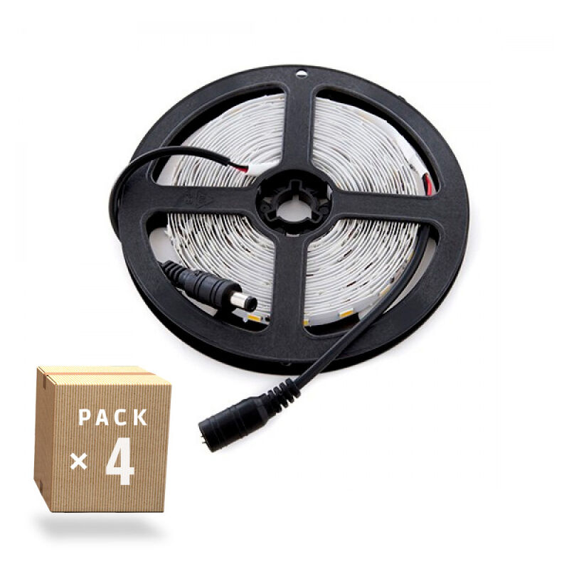 

Pack 4 Tiras LED 72W 4200Lm 6000ºK 300 X SMD5050 12VDC x5M 30.000H [PL219009W-PK4-AP] | Blanco Cálido (PL219009W-PK4-AP)