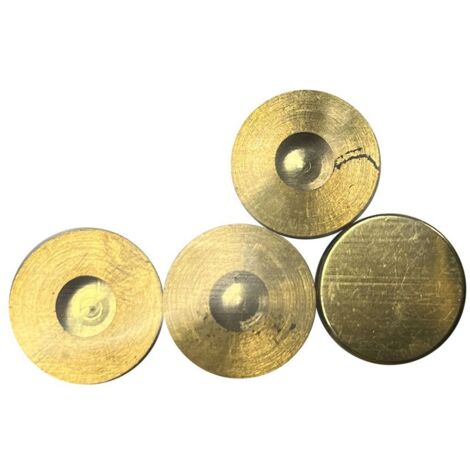 Pack 4 Unid. Embellecedor Latón Roscado Liso 18 Pulido EDM