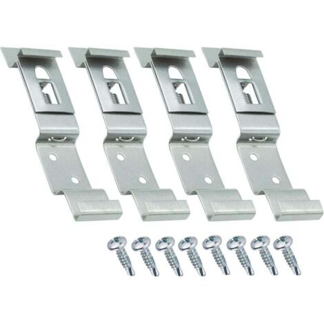 Pack 4 Unites Porte Plaque Immatriculation - Support Plaque Immatriculation Voiture Universel en Acier INOX + Kit de Vis - Plaqu