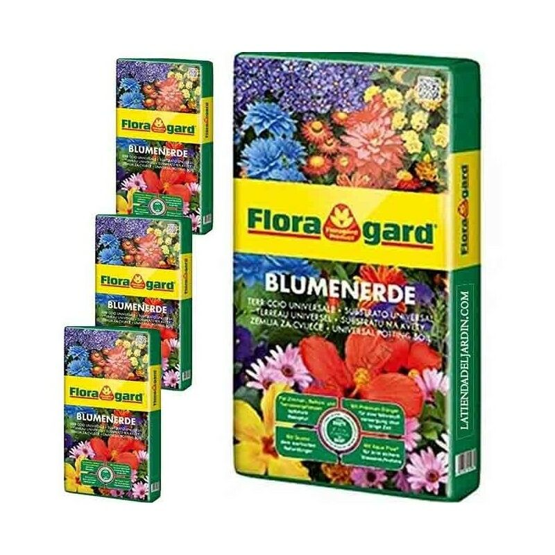 Substrat Universel Premium Floragard 70 Litres, pour le soin du sol et des plantes (Pack 4)