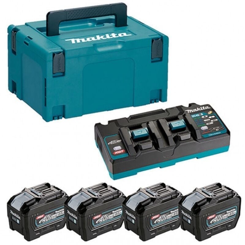 Makita - 1910A8-3 Energy xgt 40 v 4x8.0 Ah kit avec chargeur rapide double