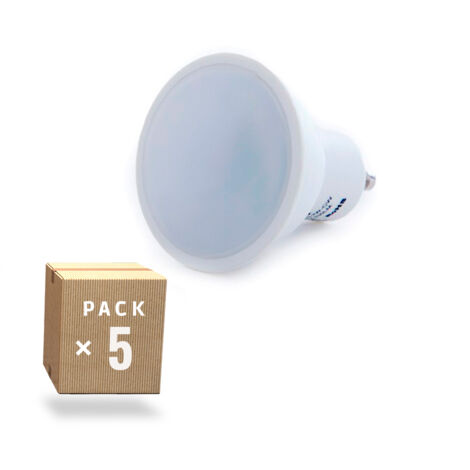 Pack 5 ampoules LED GU10 6W 700Lm 2700ºK 40,000H [HO-GU10-SMD-6W-IC-WW-PK5-AP]