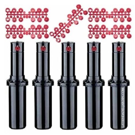Pack 5 Aspersor de riego Hunter PGP-ADJ 3/4''  Alcance 6,4-15,8 m  Aspersor ajustable profesional