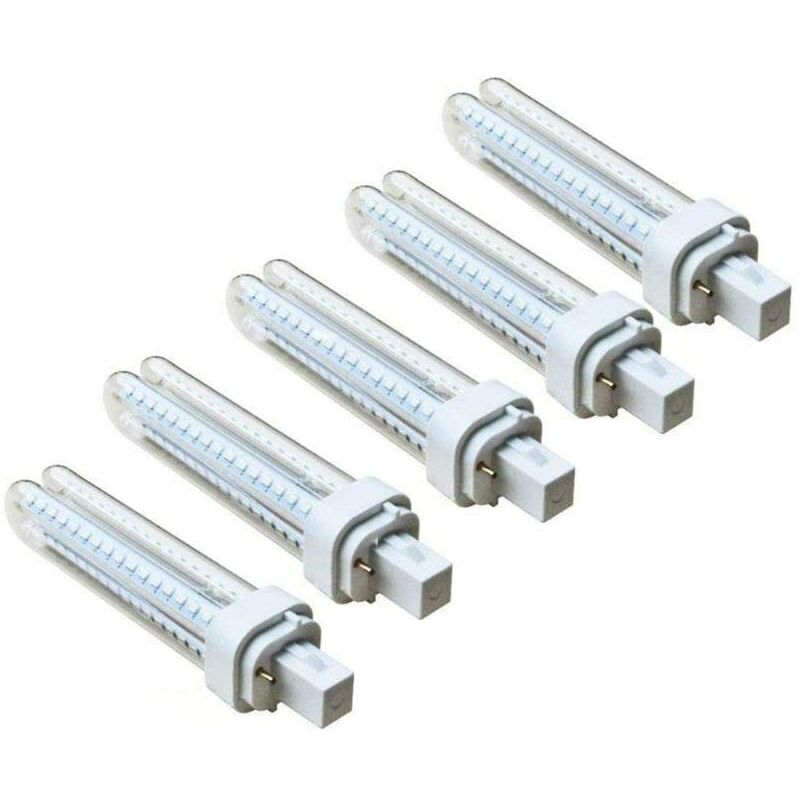 

Pack 5 Bombillas 183646 LED PLC 2U 12W Bombilla LED Maiz G24 6400K [Clase de eficiencia energética A+] [Clase de eficiencia energética A+] - Aigostar