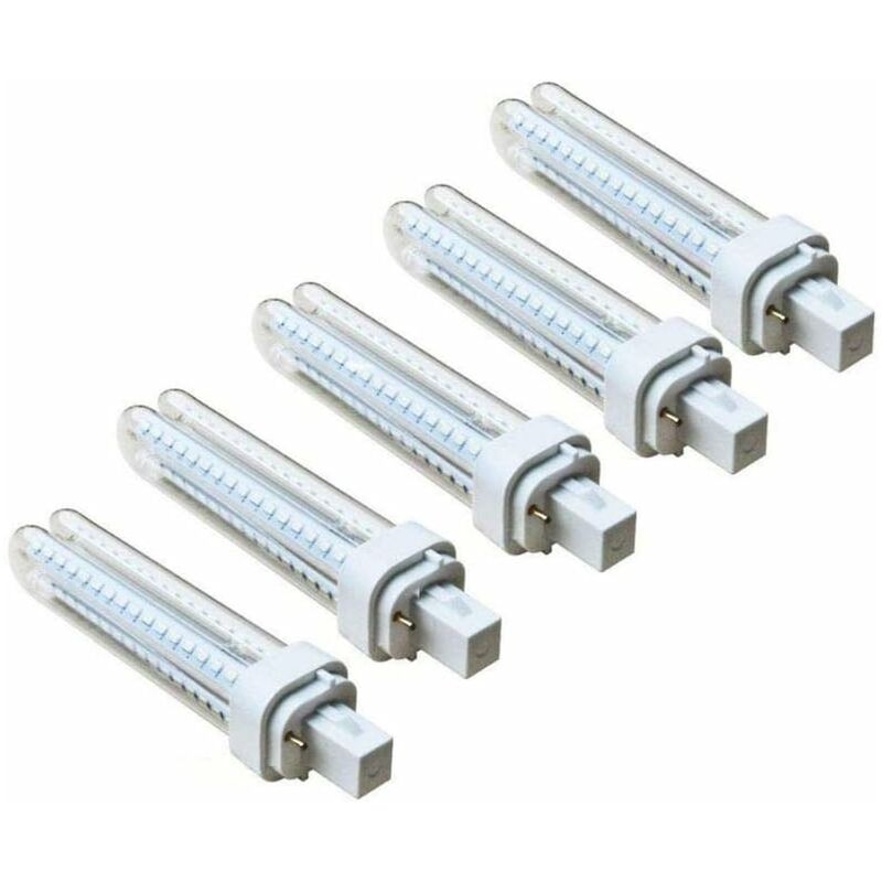 

Pack 5 Bombillas 183653 LED PLC 2U 15W Bombilla LED Maiz G24 6400K [Clase de eficiencia energética A+] [Clase de eficiencia energética A+] - Aigostar