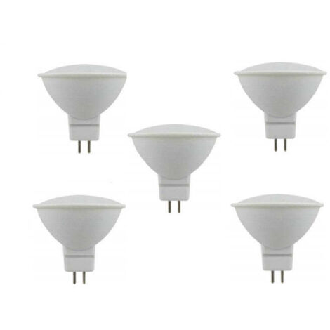 Pack 5 Bombillas Dicroicas Led Eco MR16 6W 3000k, 4000k, 6500k