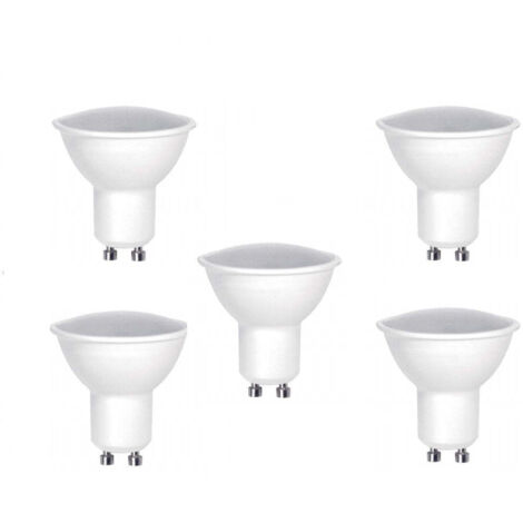 Pack 5 Bombillas Dicroicas Led GU10 6W 3000K / 4000K / 6500K