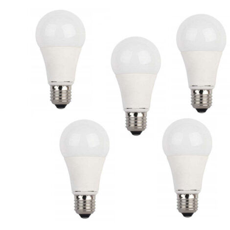 Pack 5 Bombillas Estándar Led 10W 3000k, 4000k, 6500k.