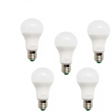 Pack 5 Bombillas Estándar Led 15W 3000k, 4000k, 6500k.