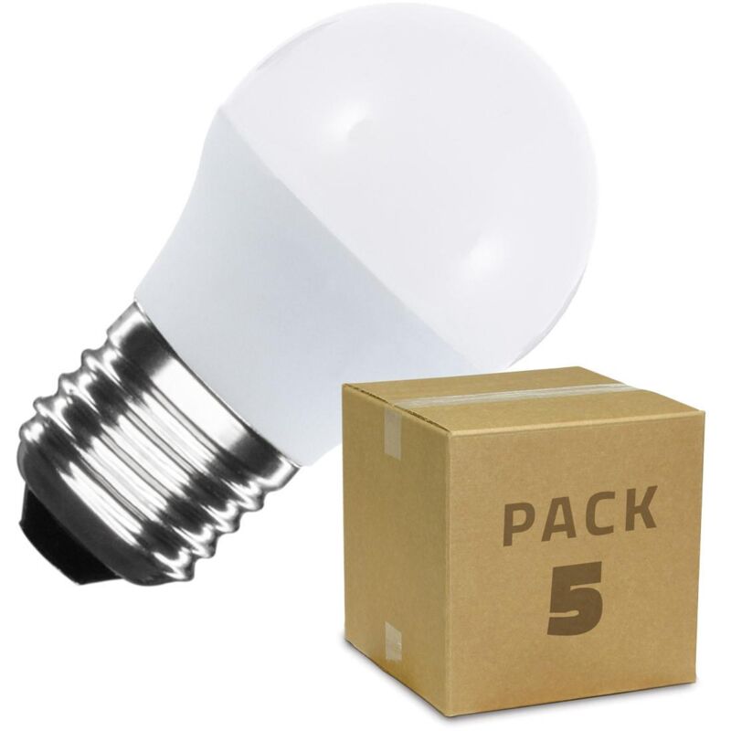 

Pack 5 Bombillas LED E27 Casquillo Gordo G45 5W Blanco Neutro 4000K - 4500K - Blanco Neutro 4000K - 4500K