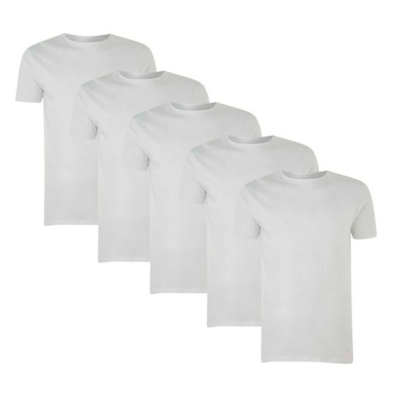 

Pack 5 Camisetas Algodón Blanco M