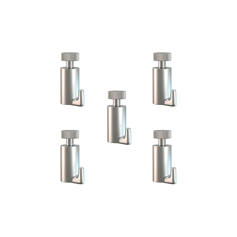 Artiteq - Pack 5 crochets tableau auto-bloquants 15 kg 2 mm - Accrochage Tableau