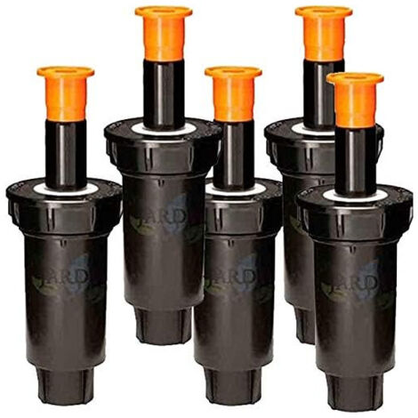 Pack 5 Difusores de Riego Rain Bird 1802, Rosca Hembra 1/2'', Altura de Elevación 5 cm