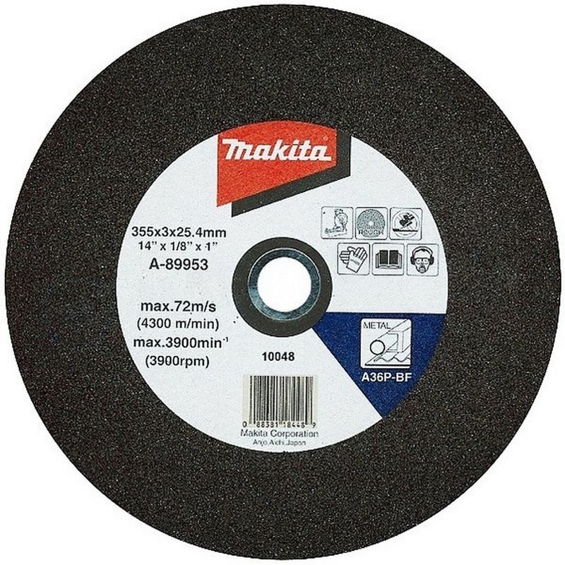 

MAKITA B-10665-5 - Pack 5 discos abrasivos para corte de hierro 355x25.4 mm para cortadores 2414b y 2414nb