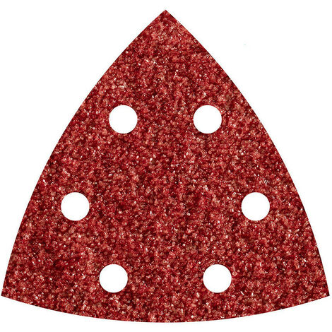 Pack 5 Feuilles Abrasives Adhesives Corindon, Grain 80 Delta 95mm 1852000  - Wolfcraft