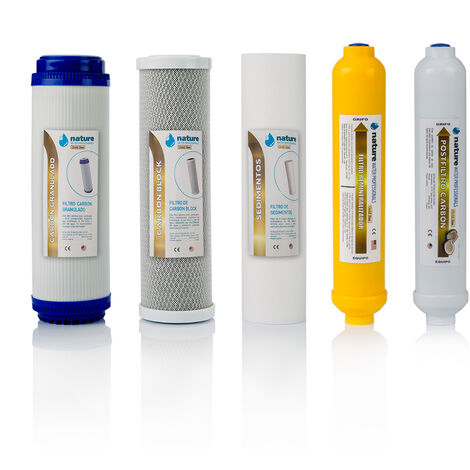 Pack 5 Filtros Osmosis Inversa
