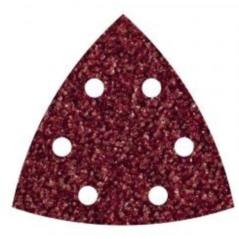 Pack 5 hojas abrasivas adhesivas corindón, grano40 delta 95mm 1850000 wolfcraft
