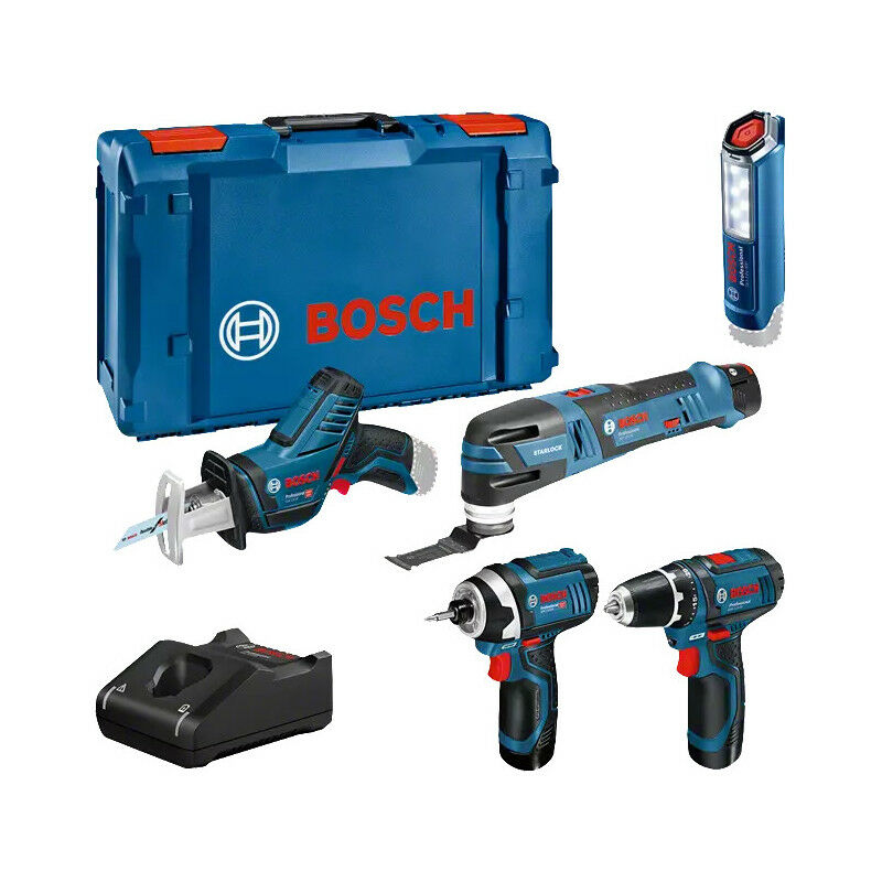 Bosch Kit 5 Outils 3 Batteries 12v 2 0ah En L Boxx 0615990k11