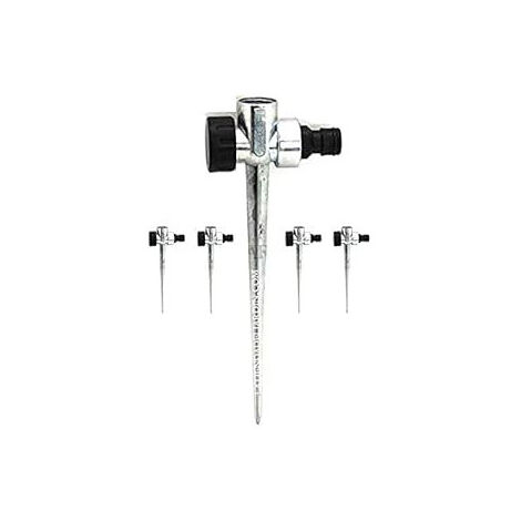 Pack 5 Pincho Porta Aspersor metal 1/2''  Soporte para Aspersores de riego  Pincho para clavar en césped