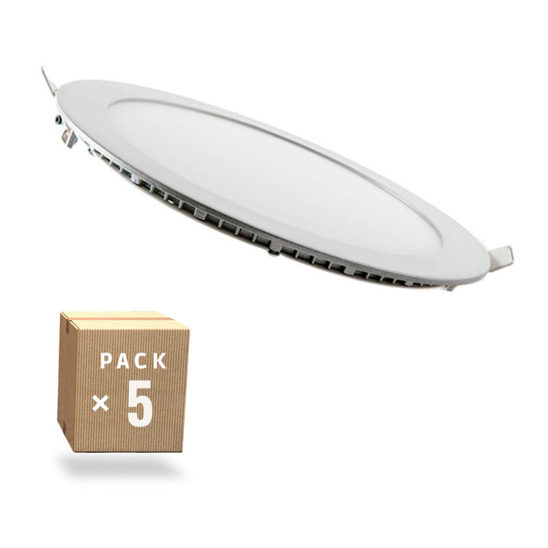 

Pack 5 Placas LED 20W 1.800Lm 6000ºK Circular 30.000H [PE-1027P5-CW] | Blanco Natural (PE-1027P5-CW)