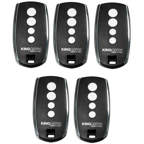 PACK 5 Télécommandes STYLO 4K - KING GATES - Emetteur Radio Rolling Code 433.92 MHz à 4 canaux