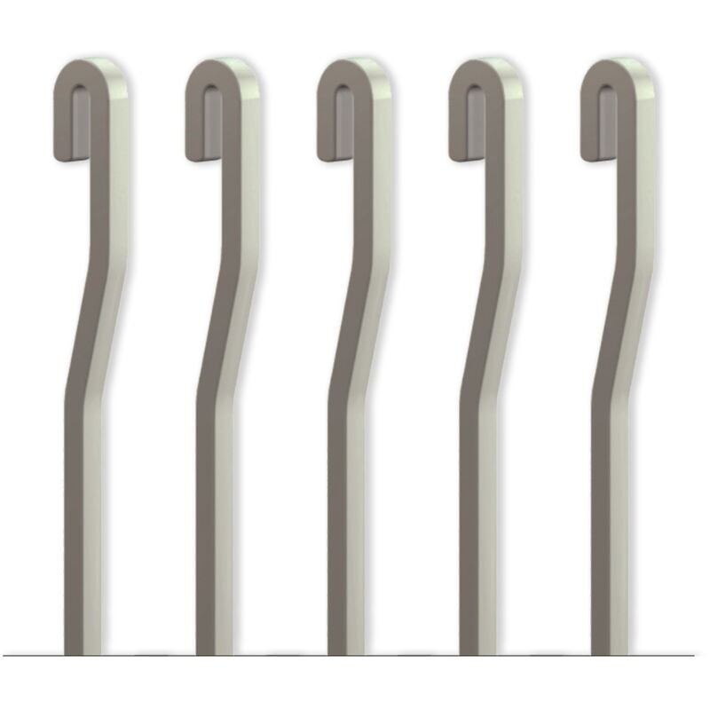 Arti Teq - Pack 5 tiges 100 cm alu Aluminium 4x4 mm en s pour cimaise