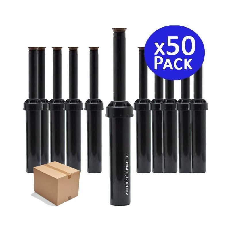 Lot de 50 Diffuseur d'arrosage Toro LPS415 avec buse réglable, portée 4,5 mètres, Tuyère d'irrigation hauteur de tige 10 cm