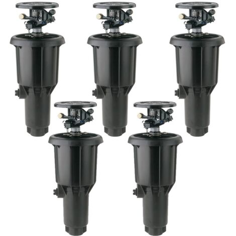 [Pack 5]Aspersor Emergente Rain Bird 2045A Maxi-Paw con Tobera Intercambiable. Rosca 1/2" y 3/4"  Oferta exclusiva