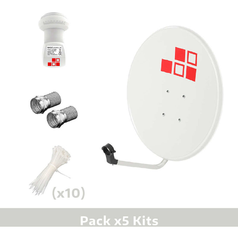 

Pack 5x Kits Antena Parabólica 60cm + LNB