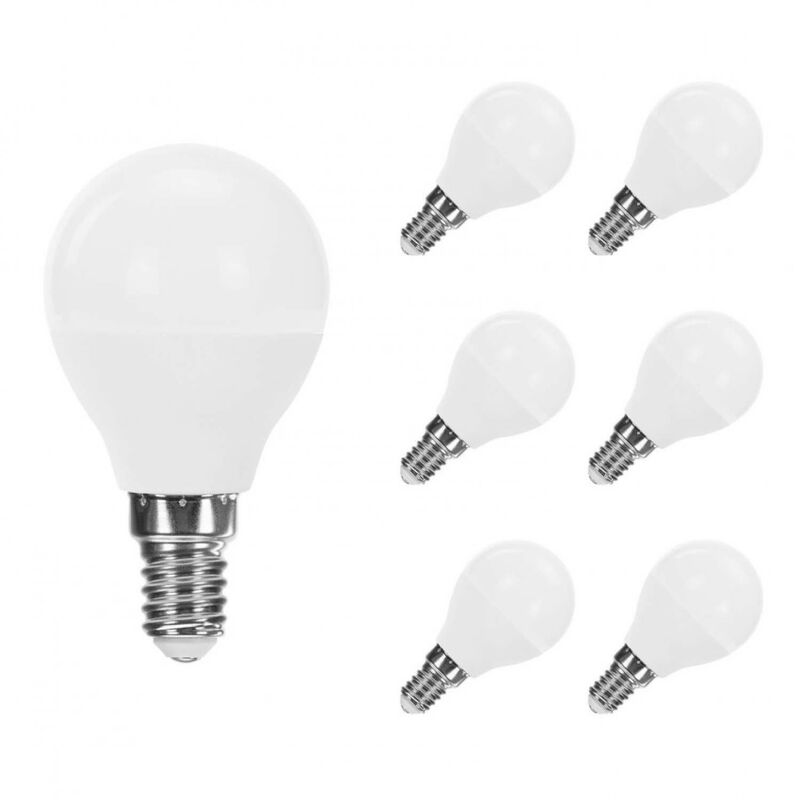 

Pack 6 Bombillas LED Esférica E14 6W Equi.40W 470lm Raydan Home Temperatura - 6000K