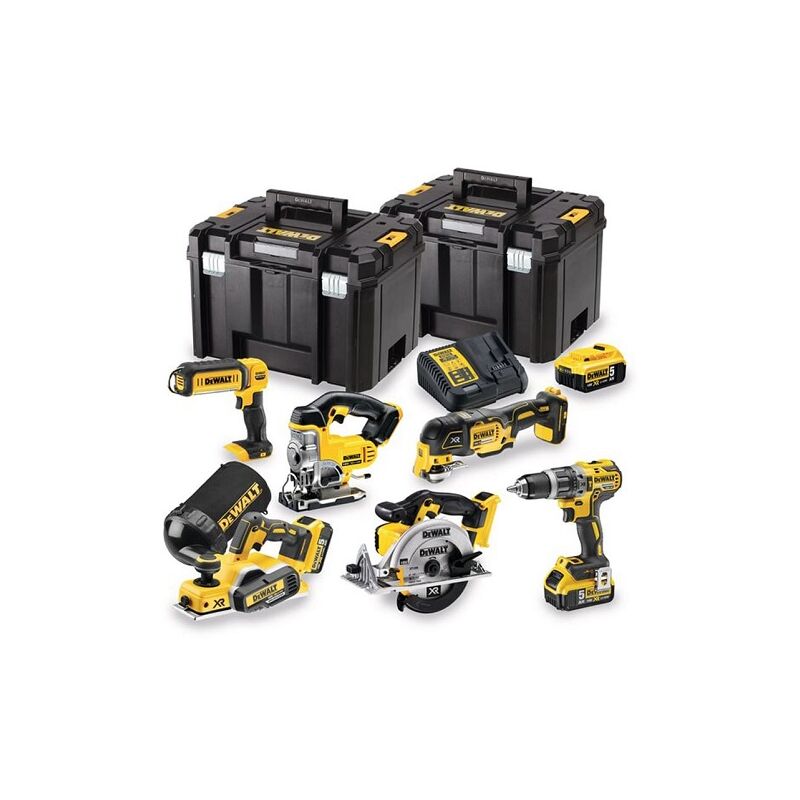 Dewalt DCK665P3T QW Pack 6 outils 18V 3x5 0 Ah dans 2 coffrets TSTAK VI