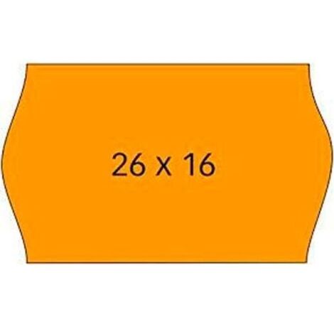 PACK 6 ROLLOS 1000 ETIQ APLI 26X16 FLUO REM.101719