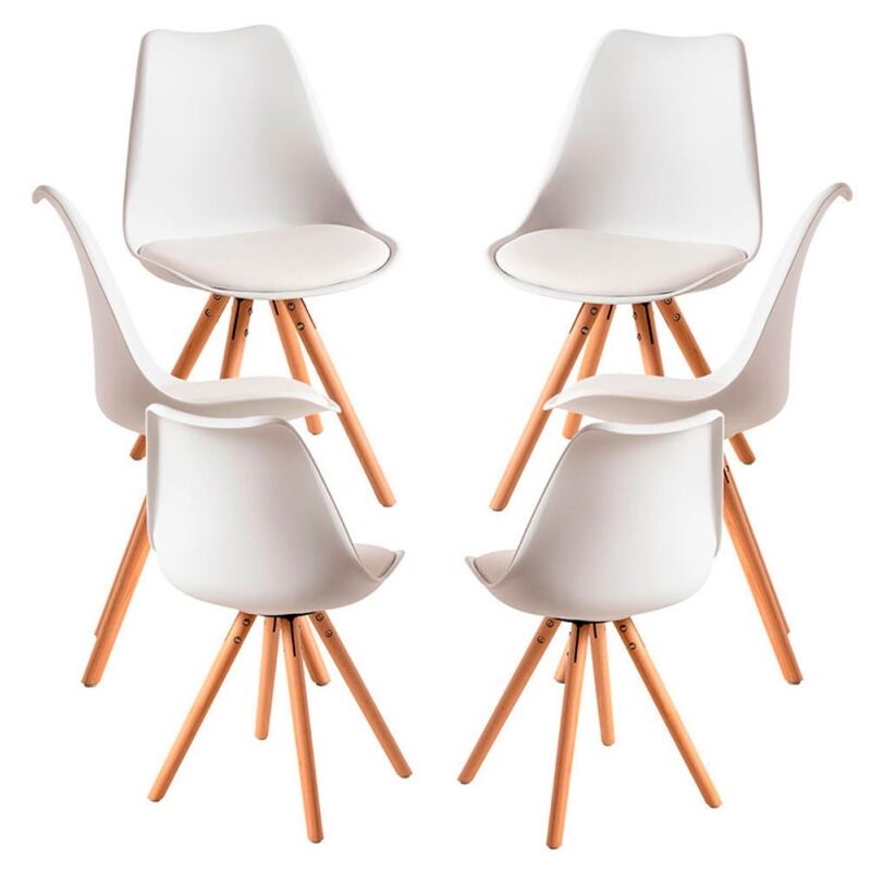 

Packs Sillas Comedor - Pack 6 Sillas Bonik Basic - Blanco