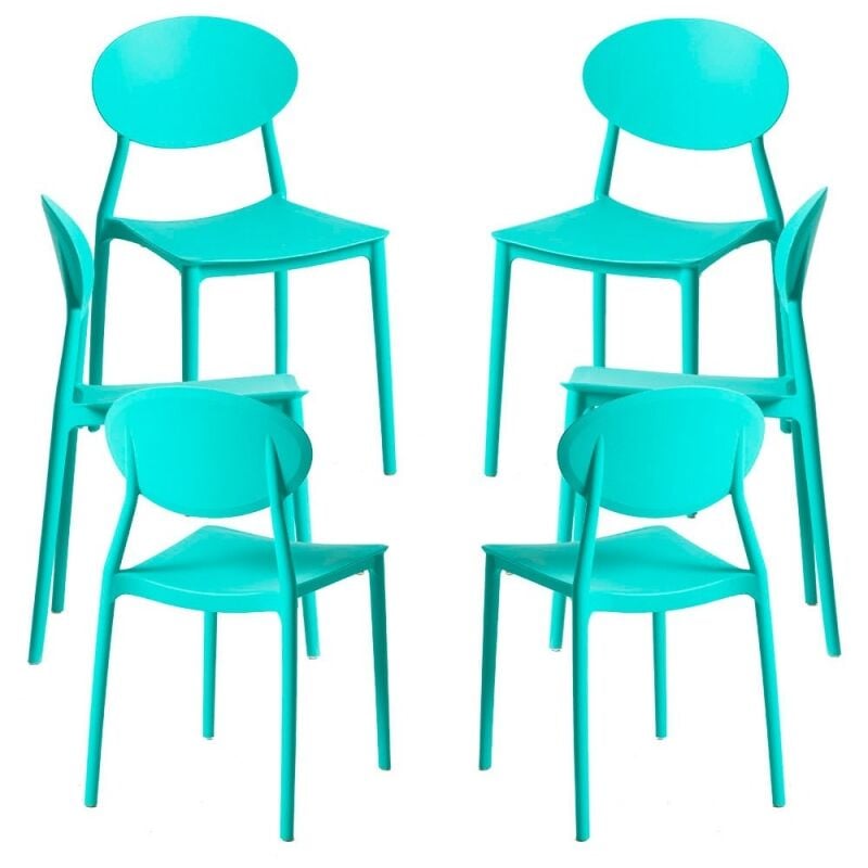

Packs Sillas Jardín - Pack 6 Sillas Bután - Turquesa
