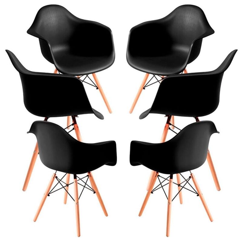 

Packs Sillas Comedor - Pack 6 Sillas Dau - Negro