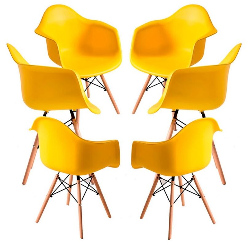 

Packs Sillas Comedor - Pack 6 Sillas Dau - Amarillo