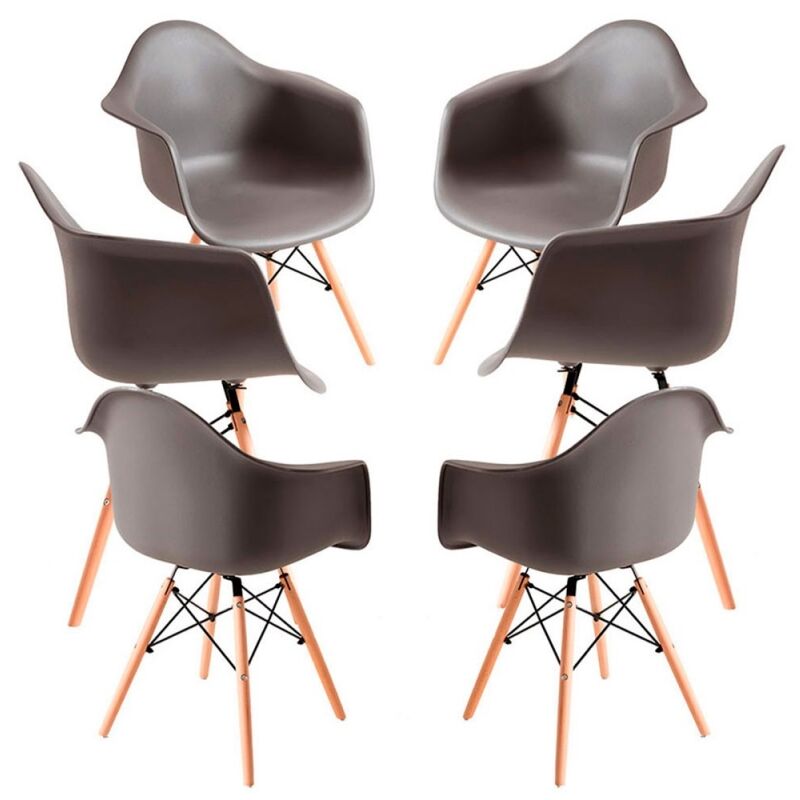 

Packs Sillas Comedor - Pack 6 Sillas Dau - Gris oscuro