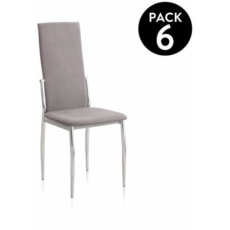 Pack 6 sillas de comedor Sakura Gris Marengo Sakura 43cm (ancho) x 110cm (alto)